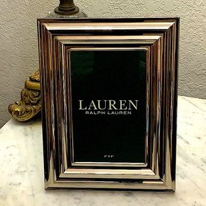 RALPH LAUREN PICTURE FRAME 4 BY 6  SILVER NEW
